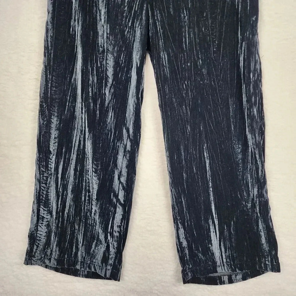 Soft Surroundings Pants Womens L Black High Waist Pull On Minimalist Lagenlook - Picture 3 of 9